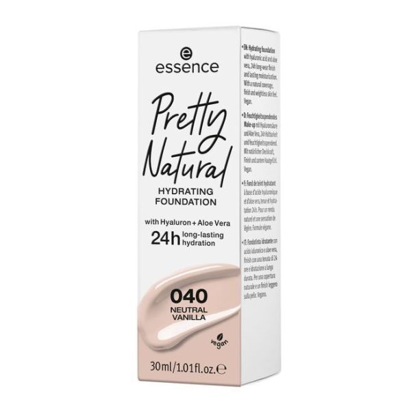 Essence хидратиращ фон дьо тен с хиалурон и алое вера Pretty Natural | различни цветове