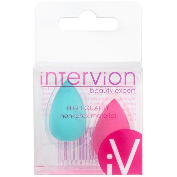 Intervion 2 броя мини бюти блендер за грим 3D