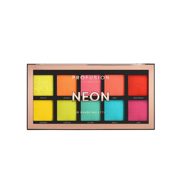 Profusion палитра сенки за очи NEON MINI 10 цвята