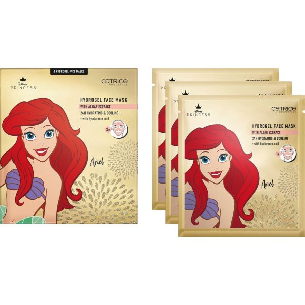 Catrice хидрогел маска за лице 3 броя Disney Princess Ariel 010