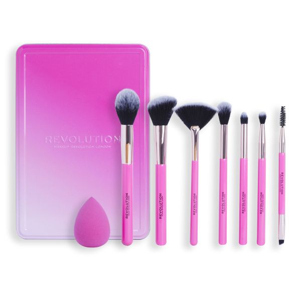 Makeup Revolution подаръчен комплект четки за грим The Brush Edit 9 части