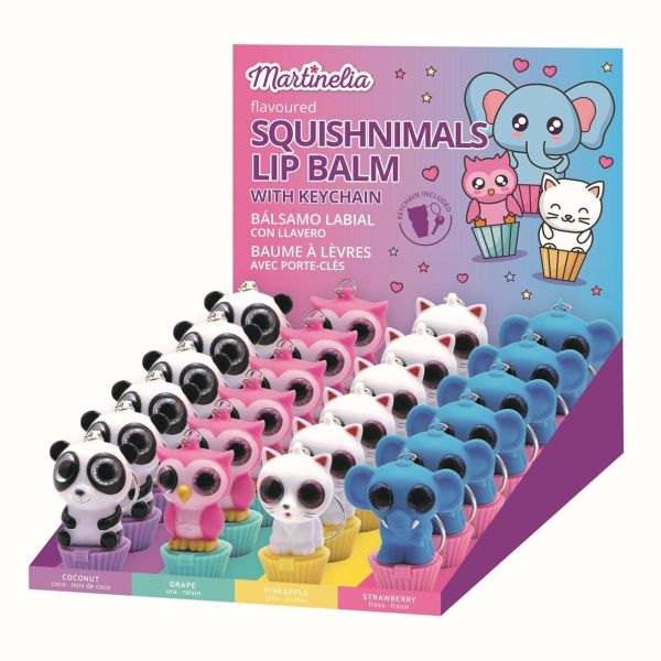 Martinelia балсам за устни с ключодържател SQUISHNIMALS | различни видове