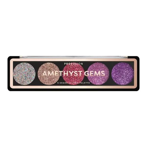 Profusion палитра брокат за очи AMETHYST GEMS 5 цвята