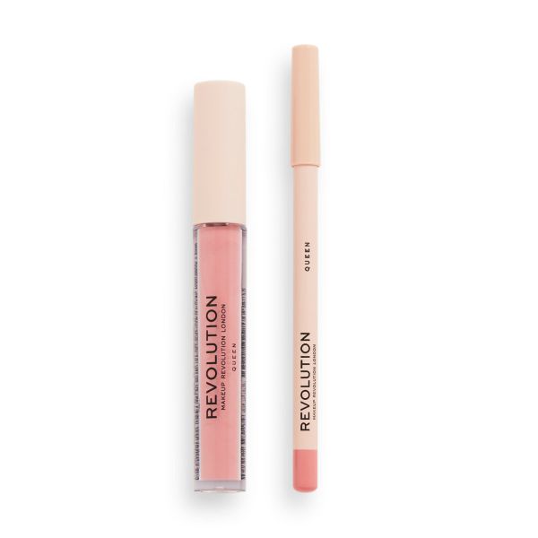 Makeup Revolution комплект червило и молив за устни Queen