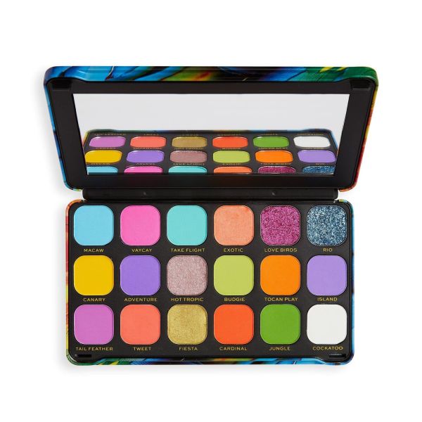 Makeup Revolution палитра сенки 18 цвята Forever Flawless Bird of Paradise