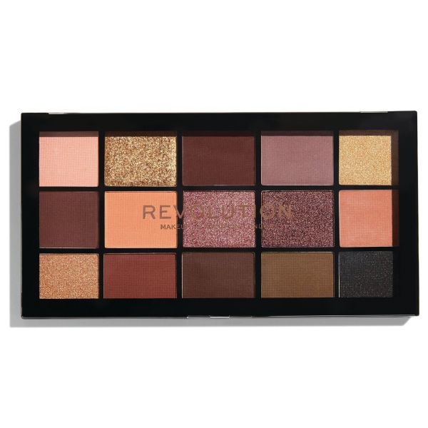 Makeup Revolution палитра сенки за очи Reloaded Velvet Rose 15 цвята