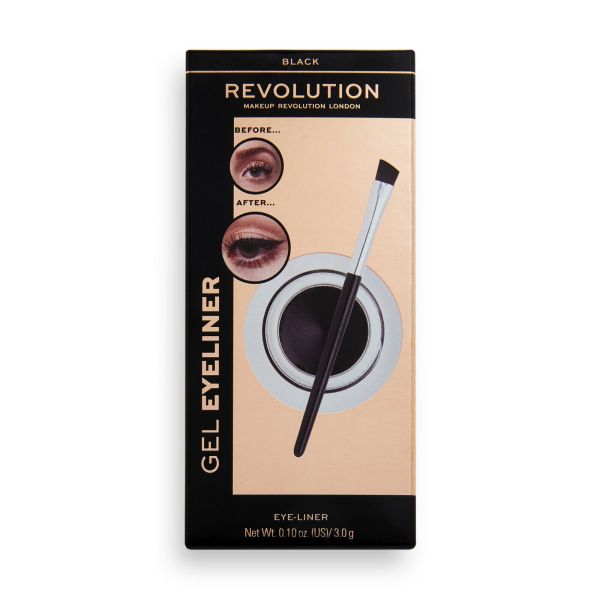 Makeup Revolution очна линия гел бурканче с четка