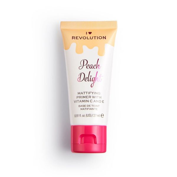 I Heart Revolution матираща основа за лице с витамин С и Е Peach Delight