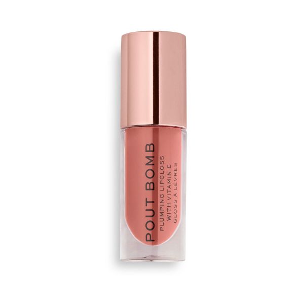 Makeup Revolution гланц за обем Pout Bomb Kiss Nude
