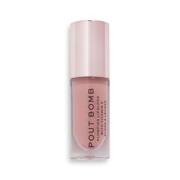 Makeup Revolution гланц за обем Pout Bomb Doll Nude