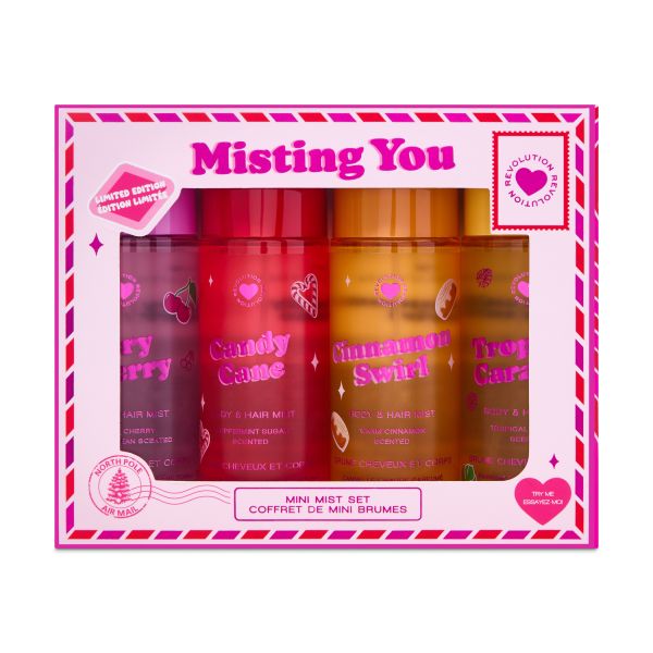I Heart Revolution подаръчен комплект Misting You Body Mist мини спрейове за тяло 
