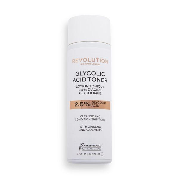 Revolution Skincare тоник за лице  2.5% Glycolic Acid 200мл