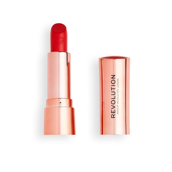 Makeup Revolution червило за устни Satin Kiss Decadence Red