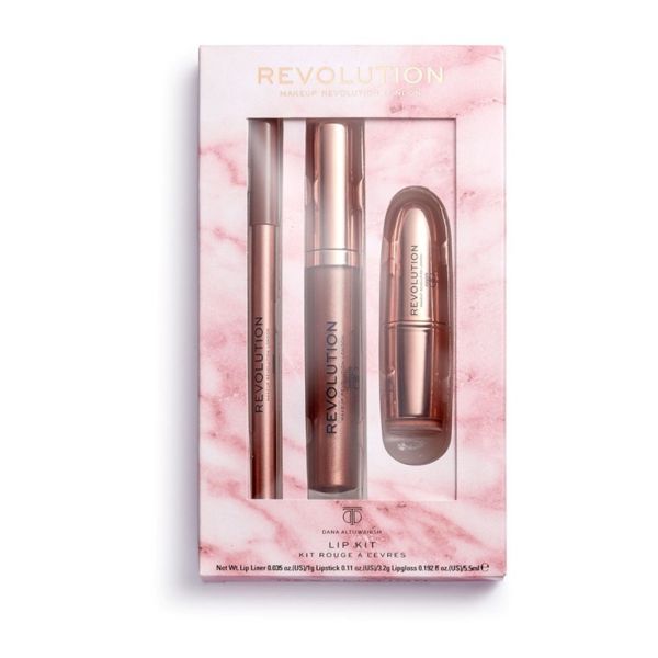 Makeup Revolution x Dana комплект за устни 3 части