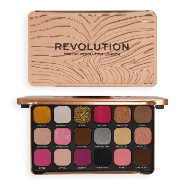 Makeup Revolution палитра сенки Forever Flawless Bare Pink