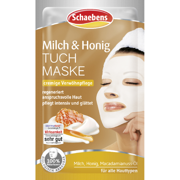 Schaebens шийт маска за лице Milk and Honey