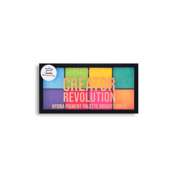 Makeup Revolution палитра бои за лице и очи Creator Hydra Pigment Bright Lights 8 цвята