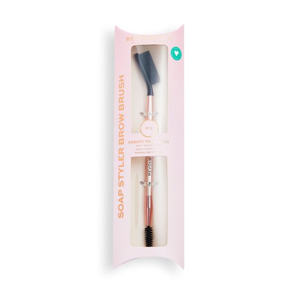 Makeup Revolution двойна четка за вежди Soap Styler Brow Brush R13
