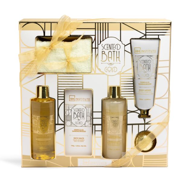 IDC подаръчен комплект за тяло Scented Bath Gold 6 части