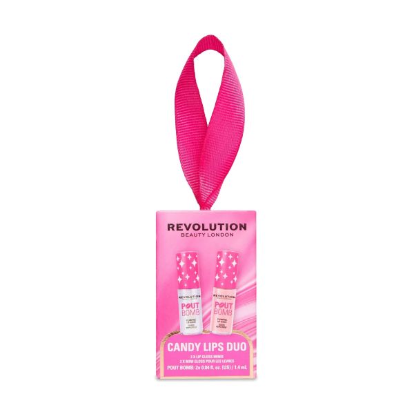 Revolution подаръчен комплект за грим Candy Lips Mini Lip Gloss Duo 2 части