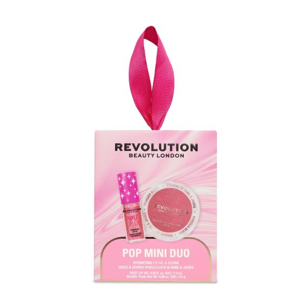 Revolution подаръчен комплект за грим Pop Mini Lip Oil & Blush Duo 2 части