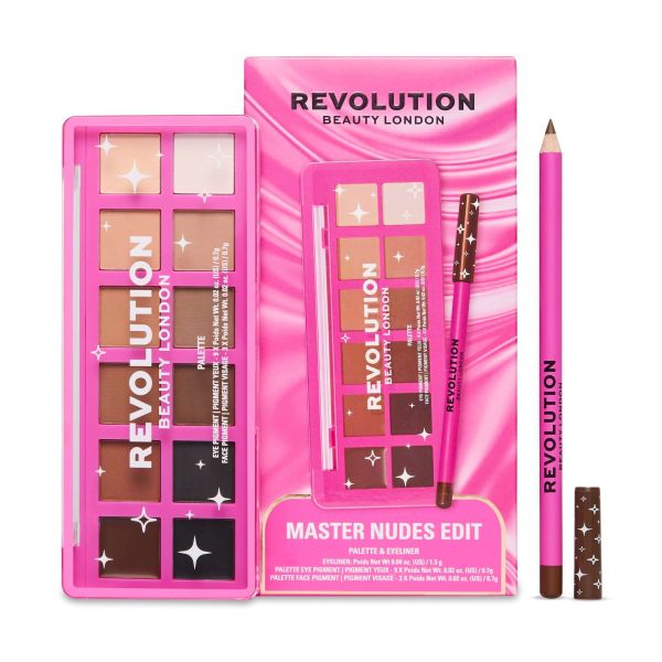 Revolution подаръчен комплект за грим Master Nudes Edit 2 части