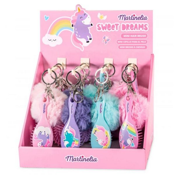 Martinelia Sweet Dreams мини четка за коса с пухче | наранена опаковка