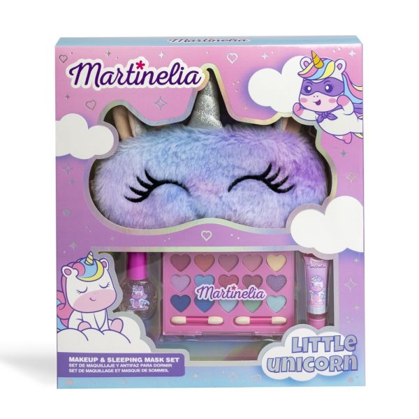 Martinelia детски комплект с гримове и маска за сън Little Unicorn
