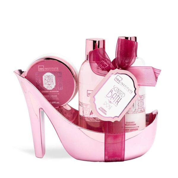 IDC Institute подаръчен комплект за тяло Scented Bath Rose обувка 4 части