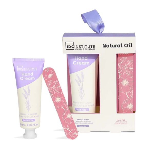 IDC подаръчен комплект за маникюр Natural Oil Perfect Manicure 2 части
