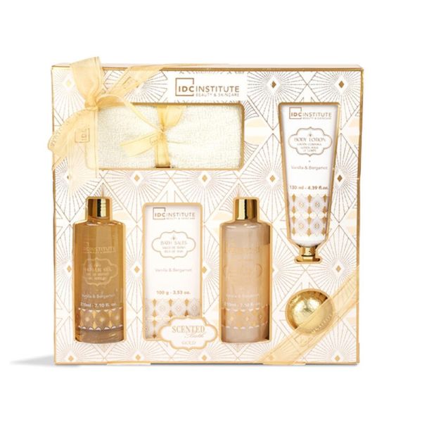 IDC подаръчен комплект за тяло Scented Bath Gold 6 части