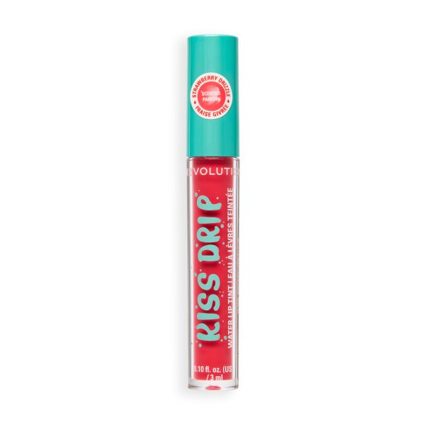 Revolution Боя за устни Kiss Drip Water Lip Tint Strawberry Drizzle
