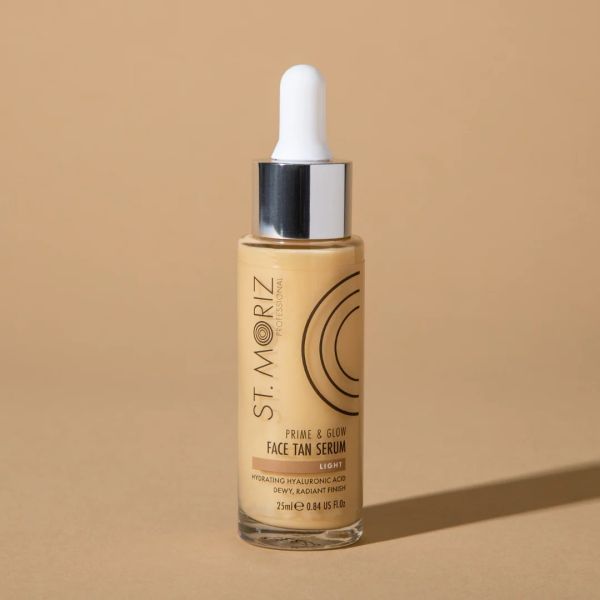 St.Moriz автобронзиращ серум за лице с хиалуронова киселина  Prime&Glow Light 25мл. Professional