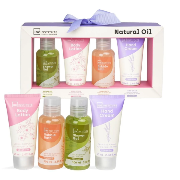IDC подаръчен комплект за тяло Natural Oil Total Care 4 части