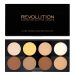Makeup Revolution палитра за контуриране Ultra Cream 8 цвята